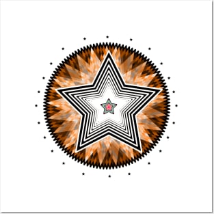 Radial star 5 Posters and Art